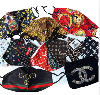 ✨ Designer-Inspired Fashion Face Mask ✨