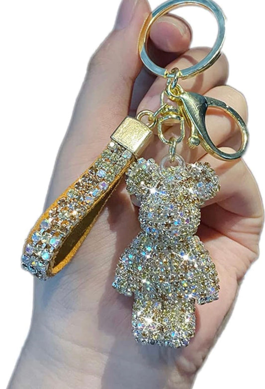 ✨ Diamond Bear Keychain - Multiple Styles Available ✨