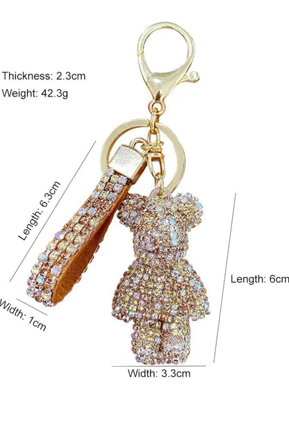 ✨ Diamond Bear Keychain - Multiple Styles Available ✨