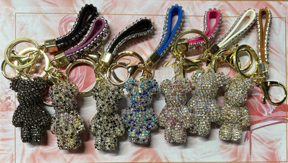 ✨ Diamond Bear Keychain - Multiple Styles Available ✨